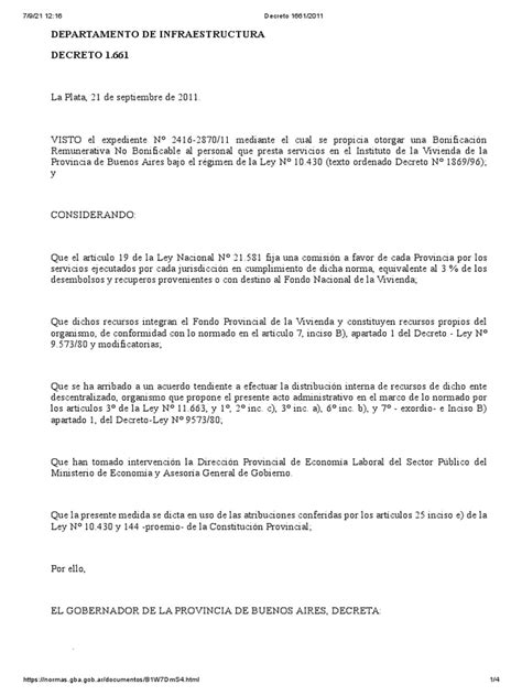 Decreto 1661 2011 Pdf Gobierno