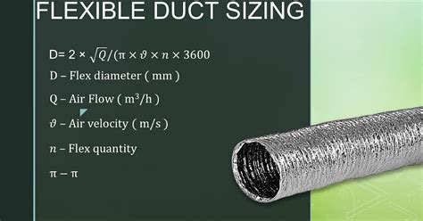 Flexible Duct Sizing Chart Ashrae Hvac Duct Equivalent Hvac