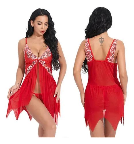 Conjunto De Lingerie Erótica Sexy Babydoll Thong Clothes Of Parcelamento sem juros