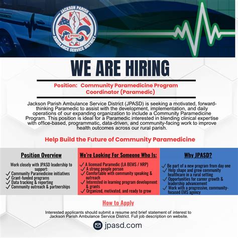 Jobs Jackson Parish Ambulance... - Paramedics on Facebook | Facebook