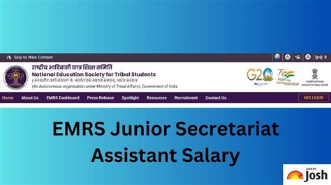 Emrs Junior Secretariat Assistant Salary Pay Scale In Hand