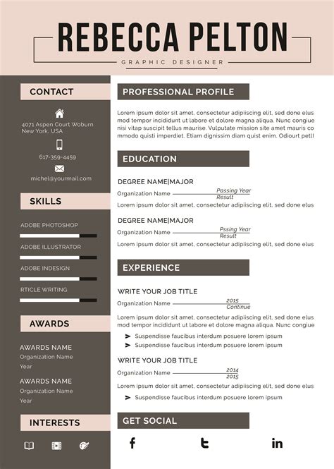 Modern Functional Resume Template
