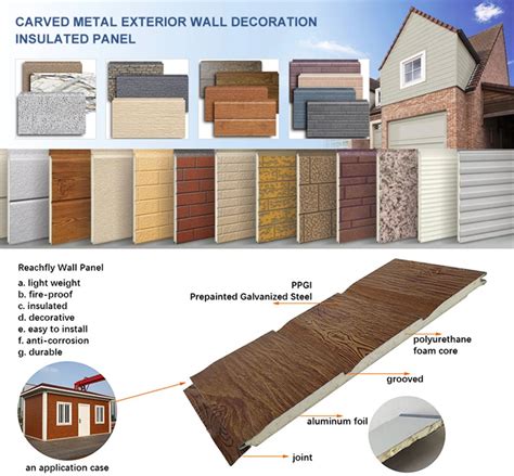 Polyurethane Pu Foam Panel Exterior Decorative Siding Faux Brick Metal