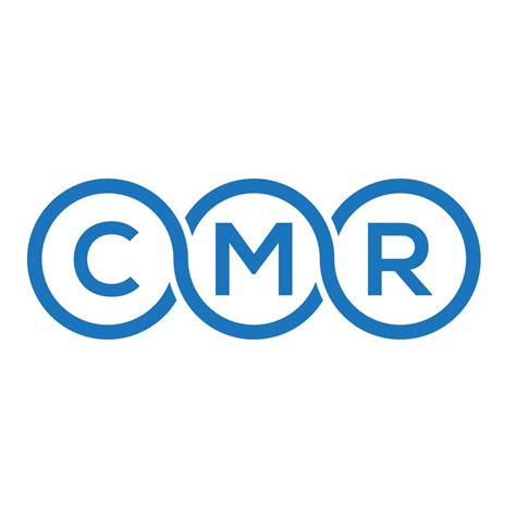 cmr letter logo design  white background cmr creative initials