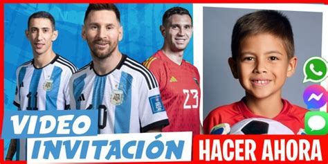 Invitación Digital Cumpleaños Sorpresa Messi GRATIS WHATSAPP