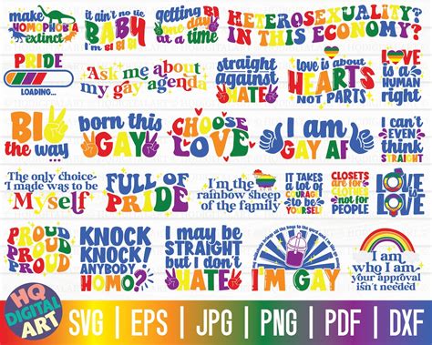 Lgbtq Pride Svg Bundle One Gay Pride Bundle Svg Lesbian Svg Bisexual Svg Free Commercial