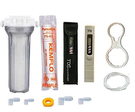 RRPURE Transparent Pre Filter Complete Kit Pre Filter For Water