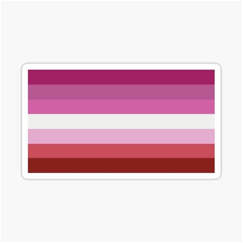 Lesbian Pride Flag Sticker For Sale By Hamsters Redbubble