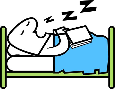 Drawn Sleeping Cartoon Man In Bed Free Image Download