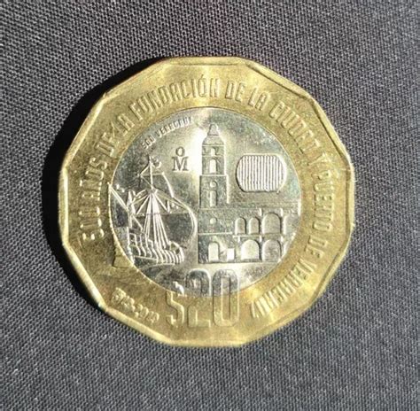 Moneda Conmemorativa 500 Años De Veracruz De 20 Pesos en venta en