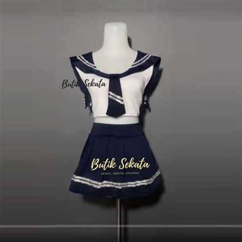 Jual Lingerie Cosplay S Xl Premium Halus Super Adem Jumbo Big Size Murid Anak Sekolah Student