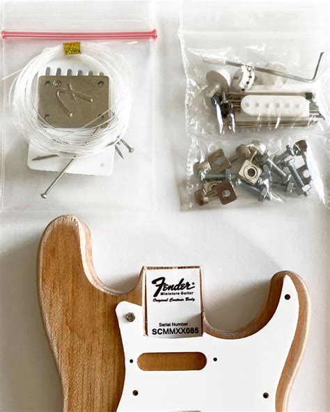 Miniature Guitar Model Kit Fender™ Stratocaster™ Build Your Own