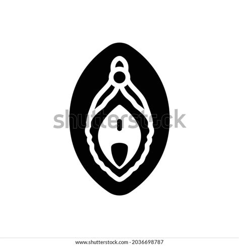 Vector Black Icon Vagina Stock Vector Royalty Free Shutterstock