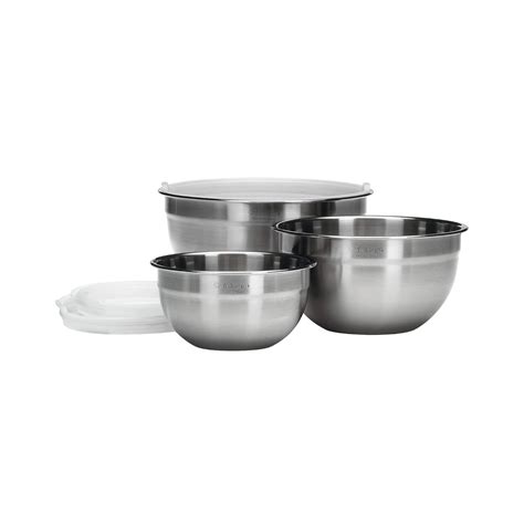 Best Cuisinart 3 Piece Stainless Steel Mixing Bowls With Lids - Simple Home