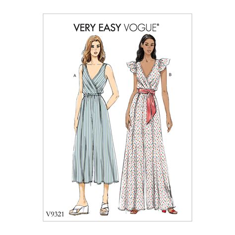 Vogue Patterns Sewing Pattern Misses Jumpsuit 14 16 18 20 22 Walmart