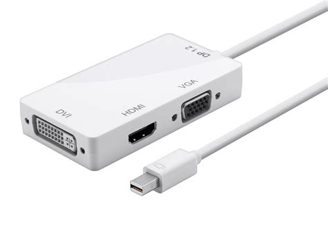 Monoprice Mini Displayport 12a Thunderbolt To 4k Hdmi Dvi And Vga