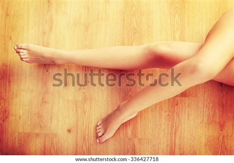 Sexy Nude Woman Legs On Wooden Stock Photo 336427718 Shutterstock