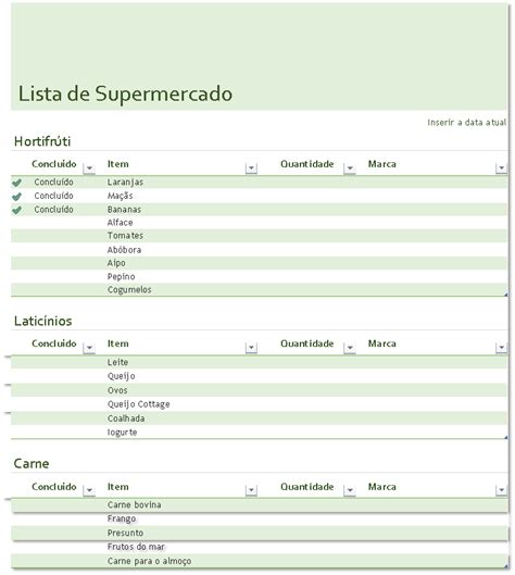 Planilha De Lista De Supermercado Em Excel Smart Planilhas