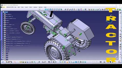Tractor Assem4 Catia V5 R20 Part Design Surfacing Assembly R