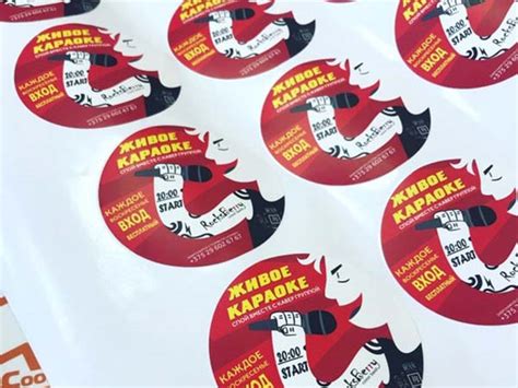 Печать наклеек, стикеров, этикеток в Киеве, виниловые наклейки на авто ...