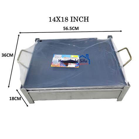 Burger Pan With Stand Set Kuali Burger Dengan Kaki Burger Hot Plate