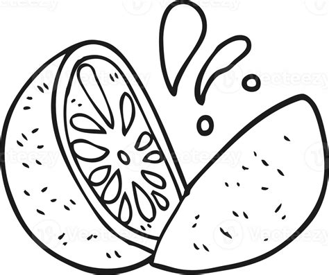 Black And White Cartoon Melon 38343566 Png