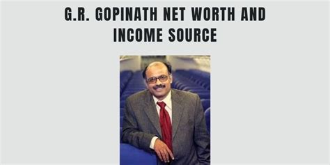 g. r. gopinath net worth 2024