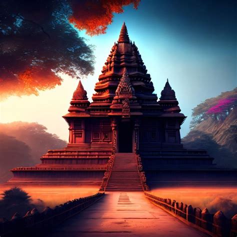 Spring Hindu Temple Wallpaper