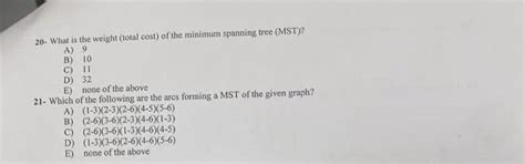 Solved Consider the graph shown below and answer the | Chegg.com 