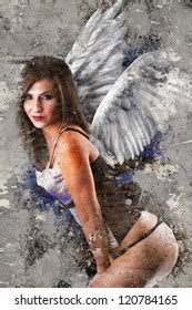 Sexy Nude Women Wings Images Stock Photos Vectors Shutterstock
