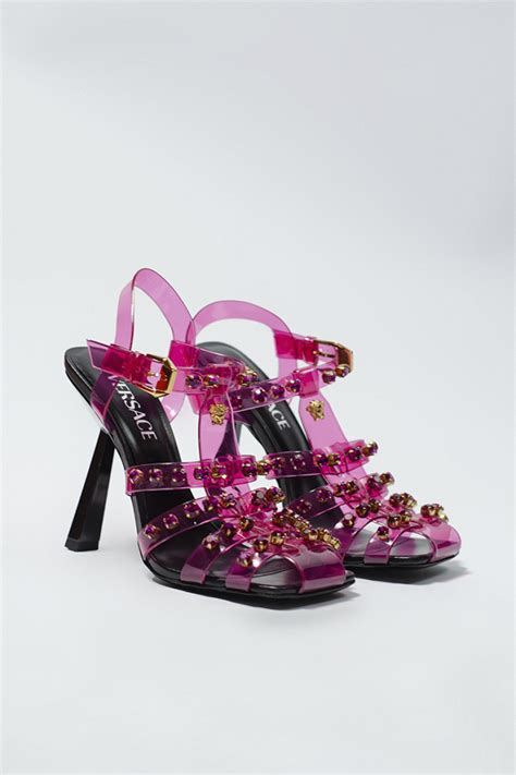 Sandália Versace Lauren Com Cristal