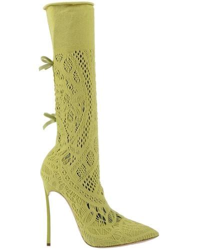 Green Casadei Boots For Women Lyst