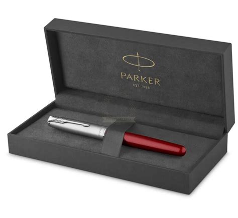 Pióro wieczne Parker Sonnet Sand Blasted Metal Red CT 2146736