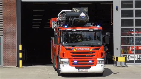 Hoogwerker 52M Brandweer Antwerpen Met Spoed Naar Melding 123 YouTube