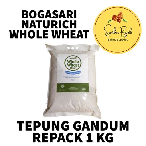 Jual Bogasari Naturich Whole Wheat Flour Tepung Gandum Kg Kg