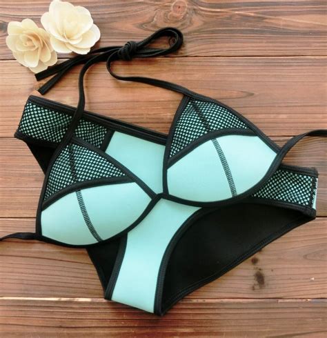 Bathroom Swimwear Women New Neoprene Bikini Push Up Sexy Women Up