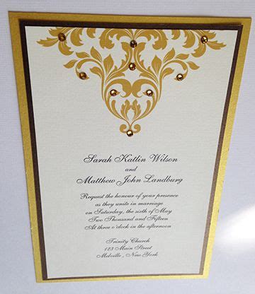 Classic Golden Bold Design Invitation Wedding Invitation Design