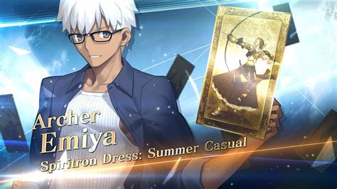 Fategrand Order Emiya Spiritron Dress Servant Introduction Youtube