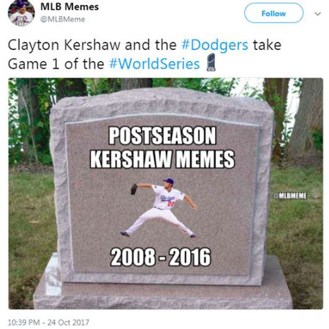 Game 1 of World Series draws plenty of internet reaction