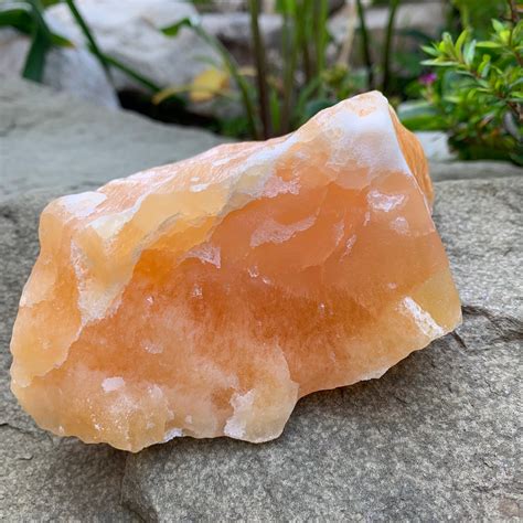 Orange Calcite Raw Crystal Natural Healing Gemstone Etsy