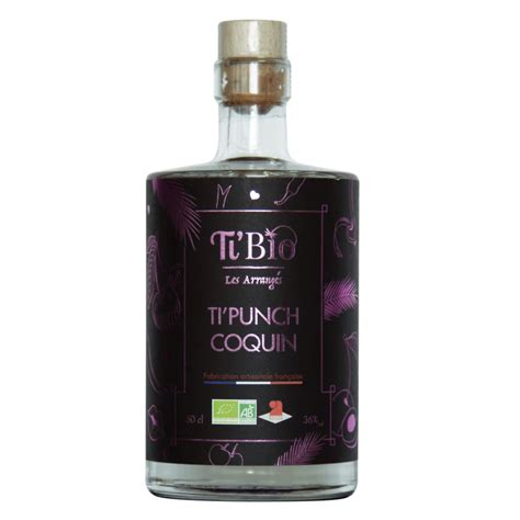 Nos produits Rhum arrangé TI bio Le Coquin I The Place to Wine