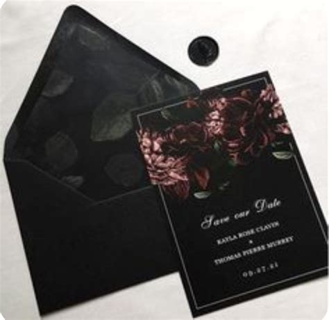 Pin By Babe Le Strange The Real Raspb On Wedding Saving Floral Save The Dates Dark Wedding