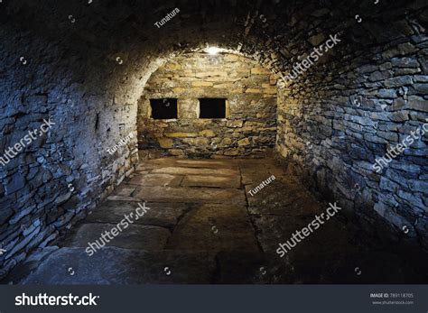 stony medieval cellar stock photo  shutterstock