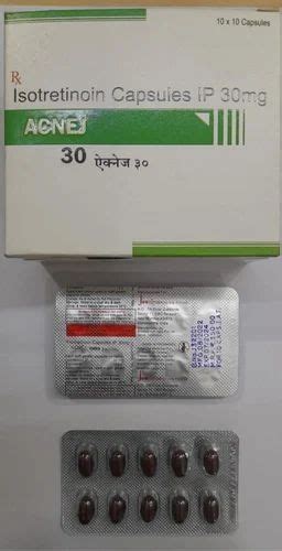 ACNEJ Isotretinoin Capsules Ip 30mg Packaging Type Strips At Rs 200