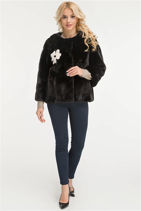 Женская итальянская меховая куртка из норки