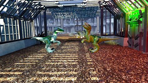 Lego Jurassic World Raptor Research Area Free Play 1080p60hd Youtube