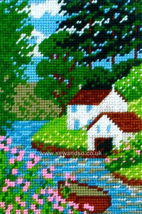 Pin By Ninfa Marlene On Punto Cruz Cross Stitch House Cross Stitch