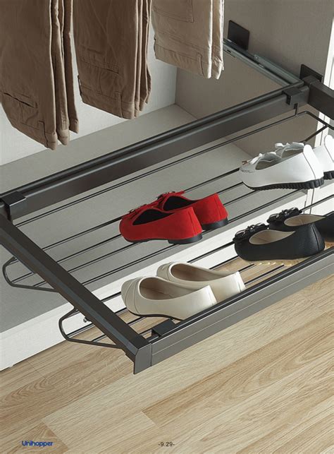 Выдвижные мебельные полки для брюк, обуви, аксессуаров, металлические ...