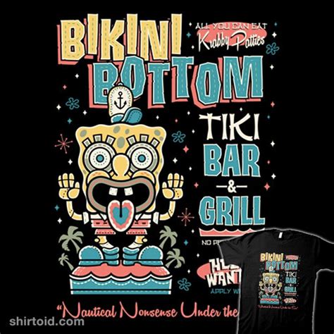 Bikini Bottom Tiki Bar Shirtoid