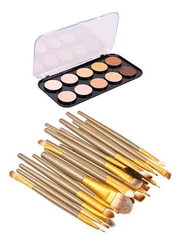 Set Brochas Con Paleta Nude Shein Cuotas sin interés